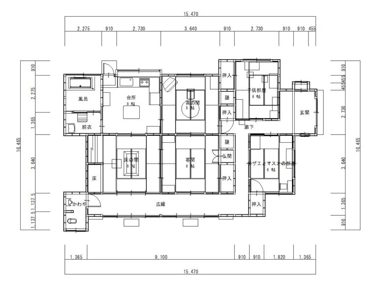 サザエさん!磯野家の恐怖な間取り図 | Home Plan Net.